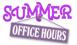 summer hours in purple